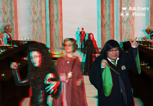 Bellatrix, Dolores, Voldemort and a Slytherin professor at Gringott's Bank
